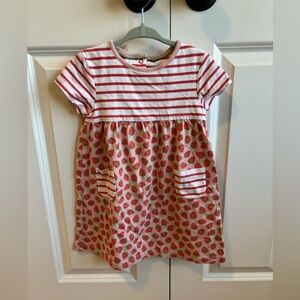 Baby Boden strawberry dress, size 2-3 years.